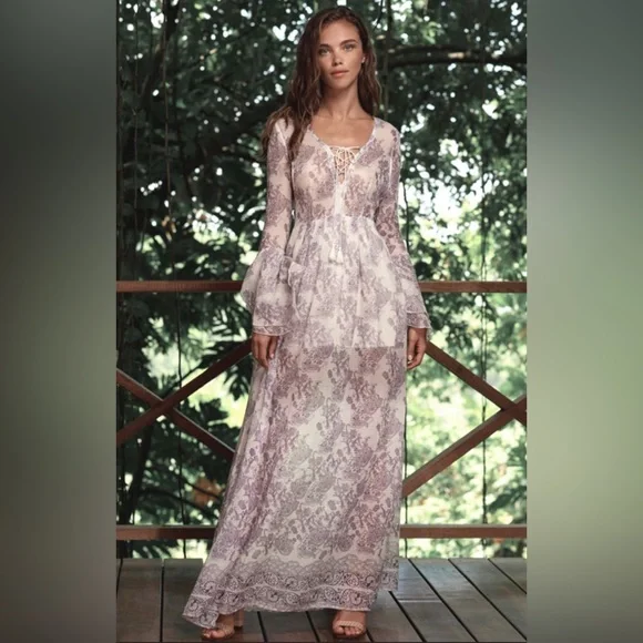 The Jetset Diaries Purple Floral Infinity Maxi Dress - Picture 2 of 5